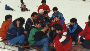 1985-Gita sulla neve al Lago Laceno